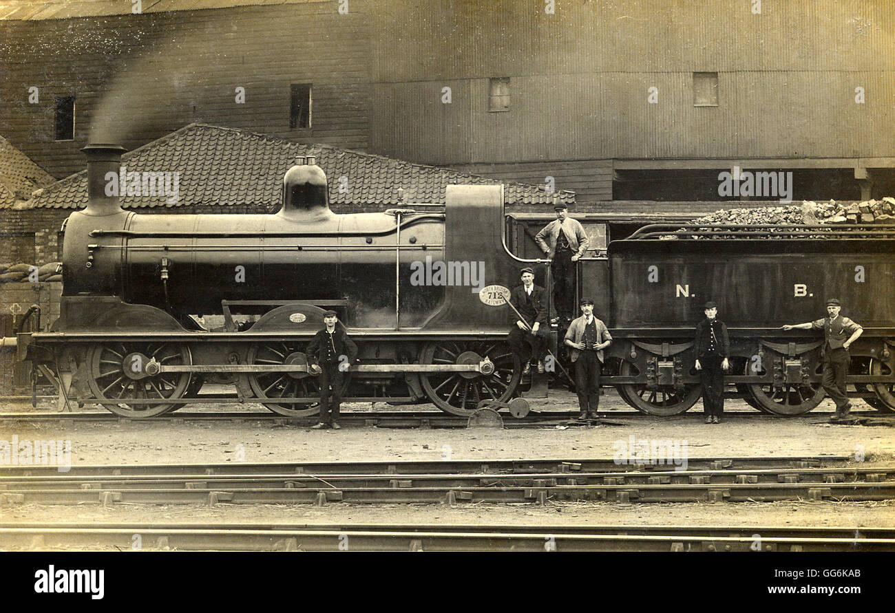 NBR 0-6-0 steam locomotive No.712 of the LNER J36 class Stock Photo