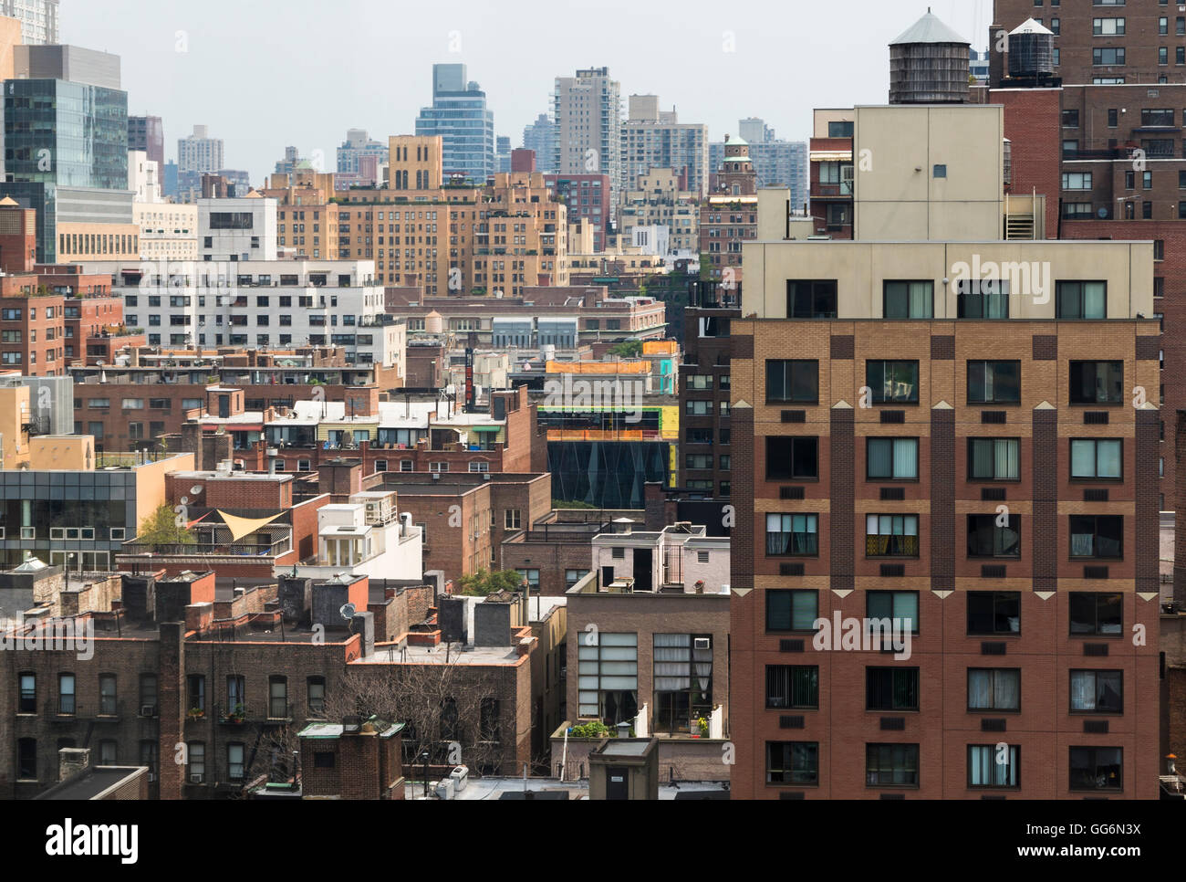 View of rooftops and buildings in skyline of Lenox Hill area of New York City Stock Photo Alamy