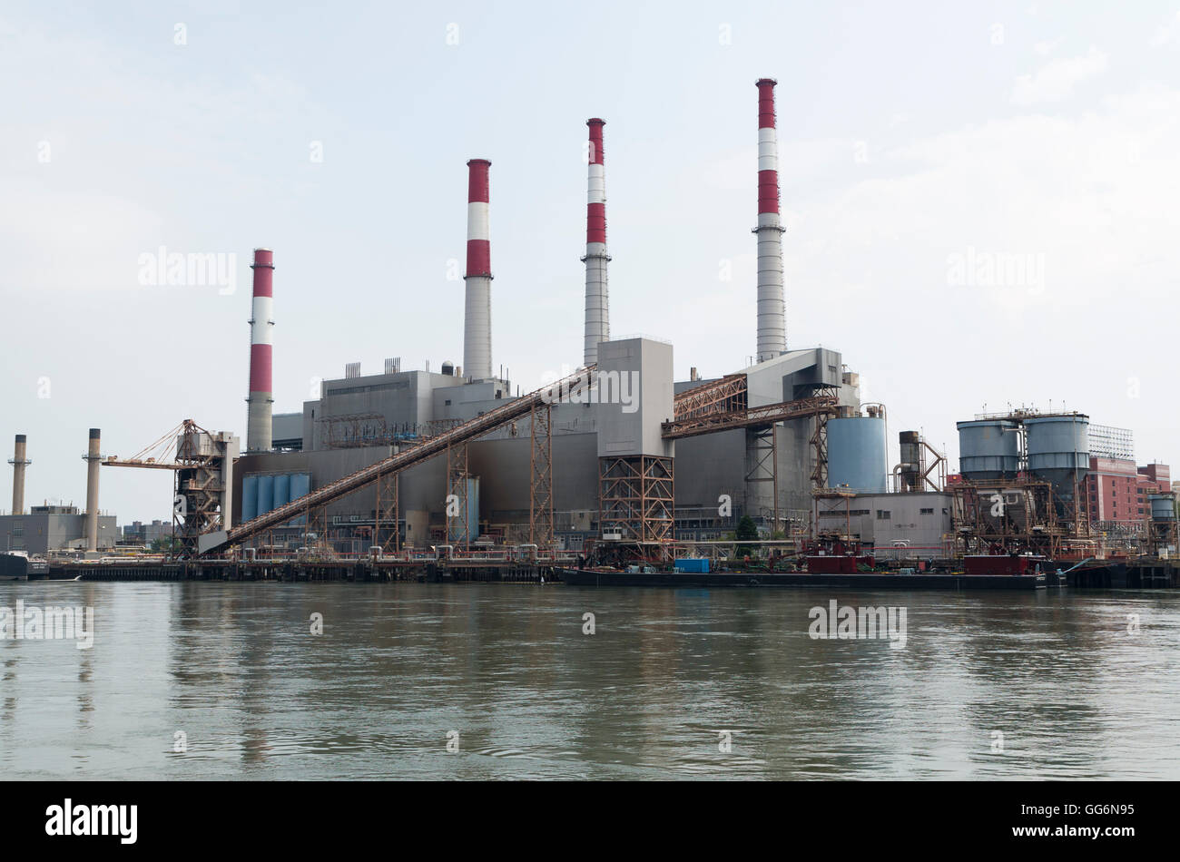 Ravenswood Generating Station power plant on the East River in Queens