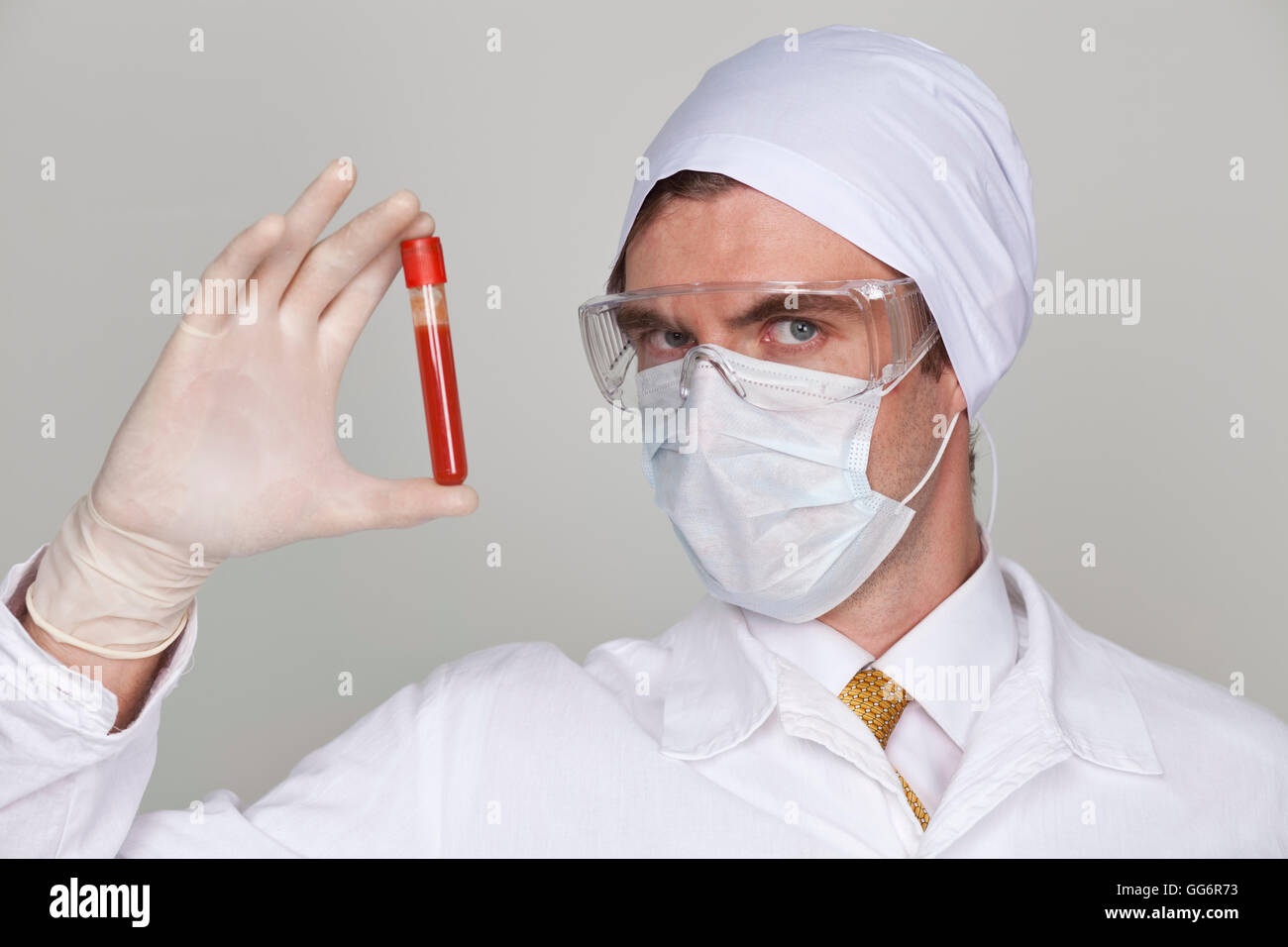 Young man test blood hi-res stock photography and images - Alamy