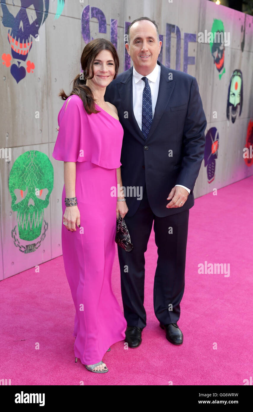 Richard Suckle with his wife Maia arriving for the Suicide Squad European Premiere, at the Odeon Leicester Square, London. PRESS ASSOCIATION Photo. Picture date: Wednesday August 3, 2016. See PA story SHOWBIZ Suicide. Photo credit should read: Daniel Leal-Olivas/PA Wire Stock Photo