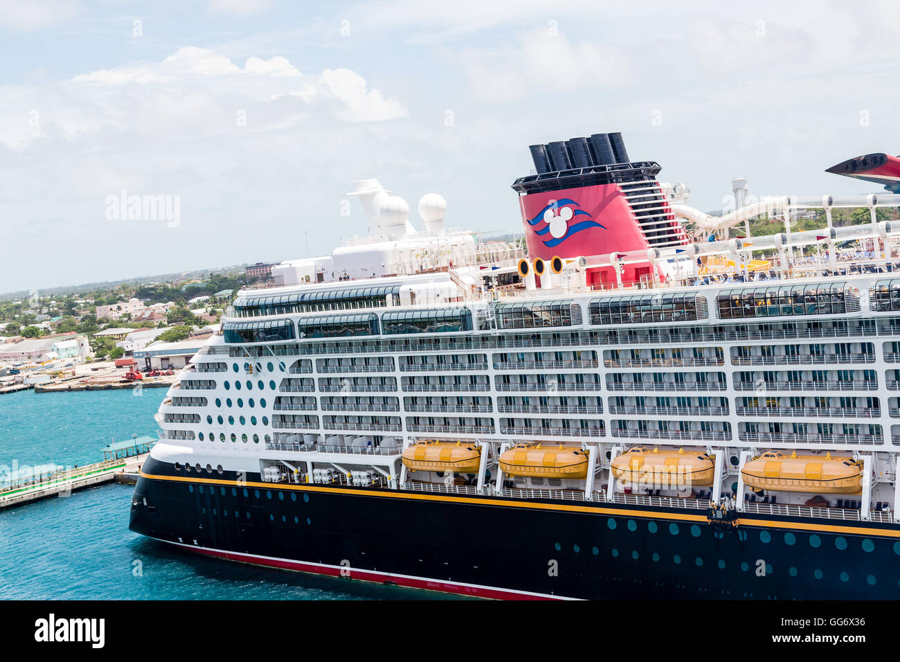 Disney Dream in Nassau Bahamas Stock Photo