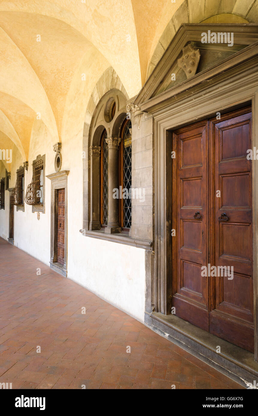 Door And Window In The Canon S Cloister Basilica Di San