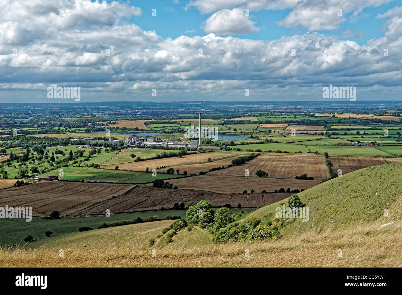 Westbury cement works in Wiltshire Stock Photo