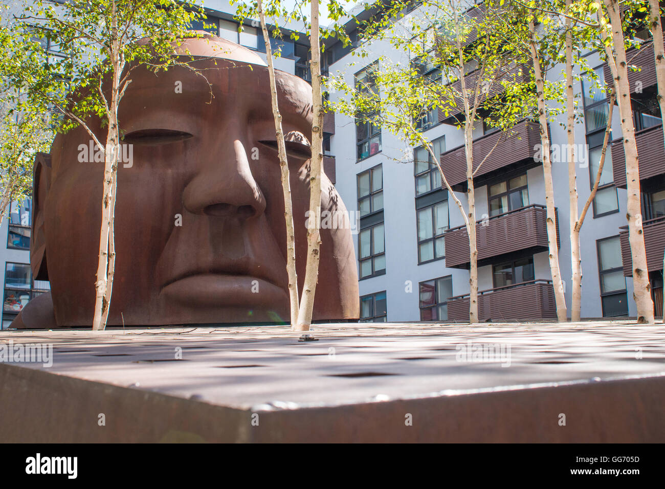 Hitchcock statue at the former Islington Studios, later renamed