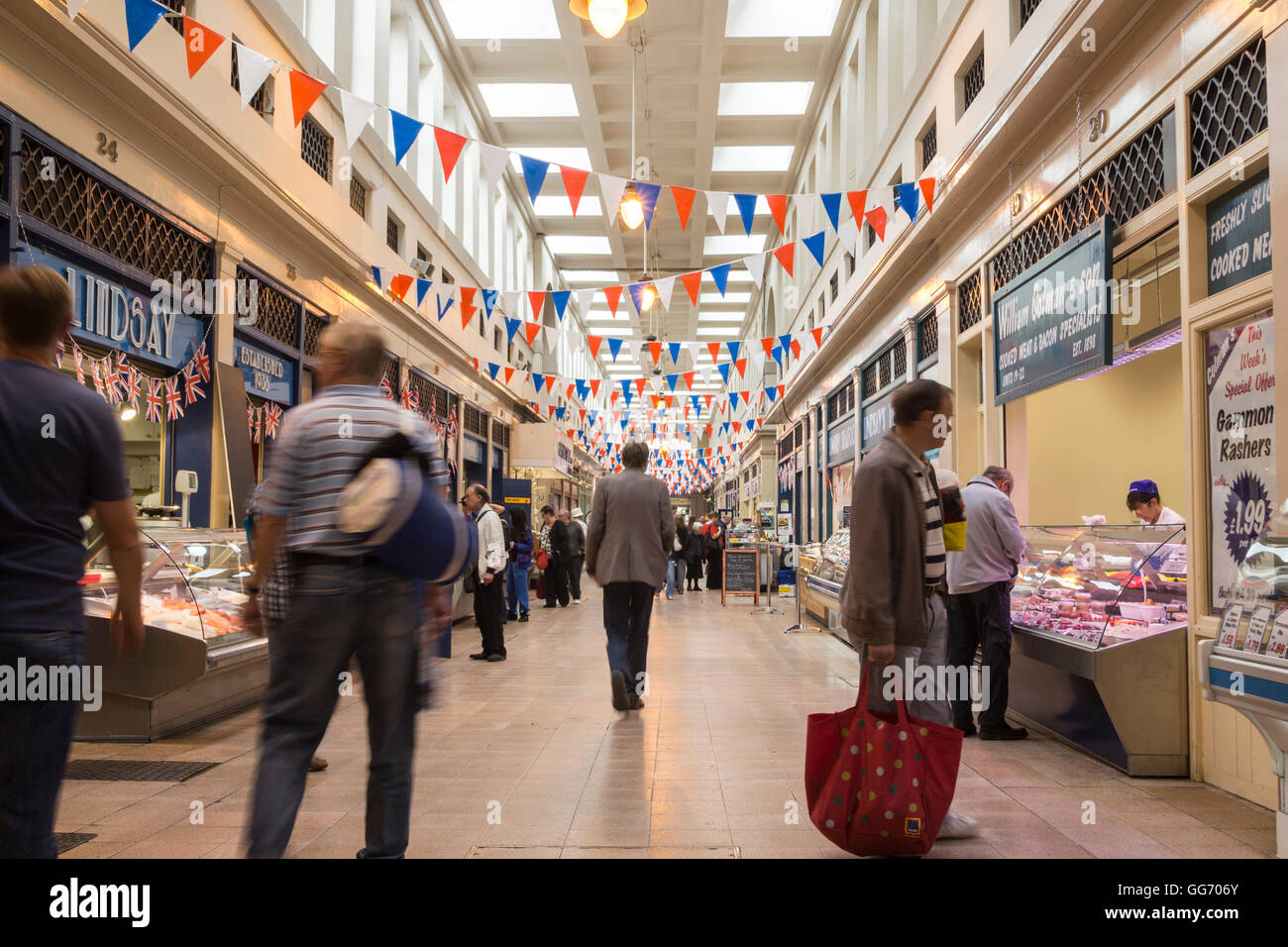 Grainger indoor market, Newcastle upon Tyne, England, United Kingdom. United Kingdom Stock Photo
