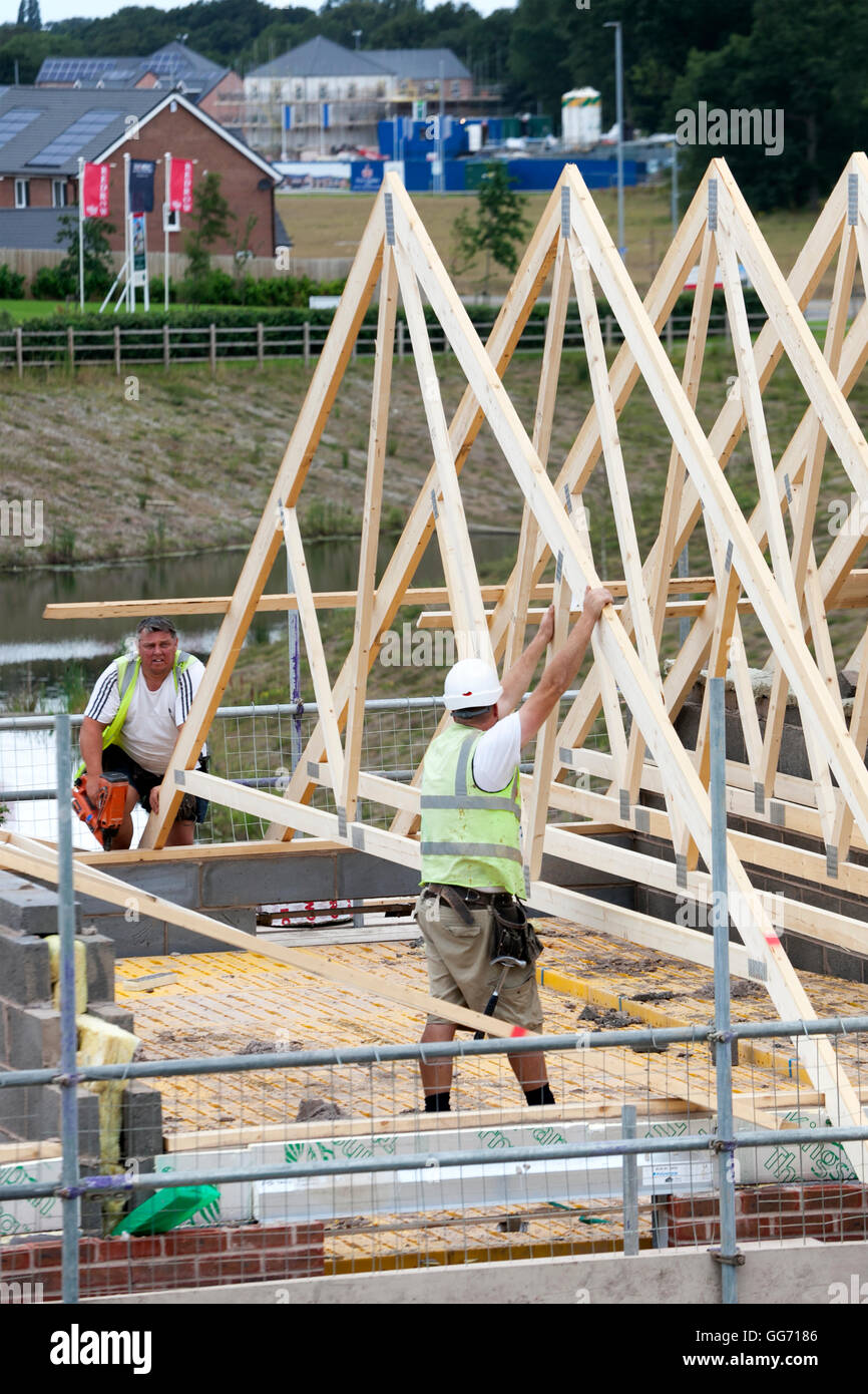 New Build houses in Buckshaw Village, Chorley, Lancashire, UK Stock Photo Alamy