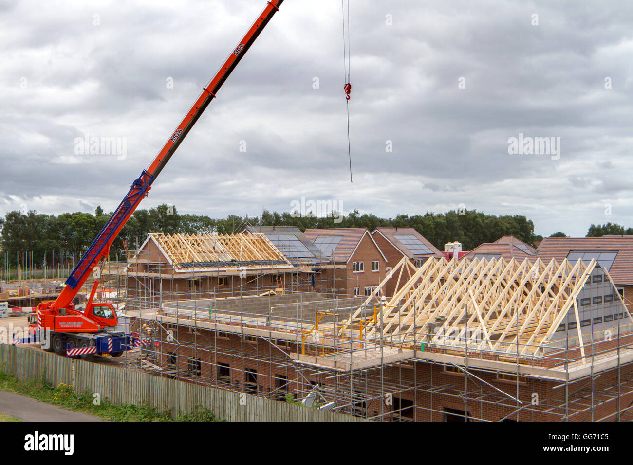 New Build houses in Buckshaw Village, Chorley, Lancashire, UK Stock Photo Alamy