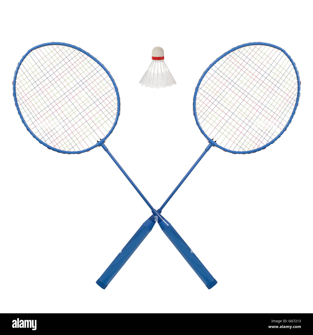 Badminton shuttlecock rackets set Stock Photo Alamy