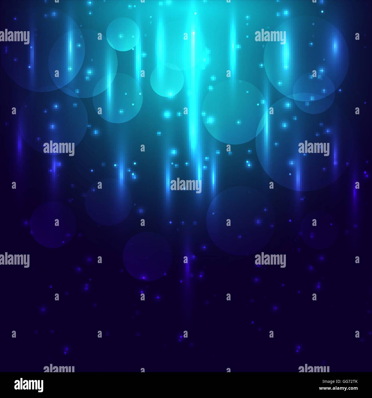 Abstract blue light and bokeh glowing background, stock vector Stock ...