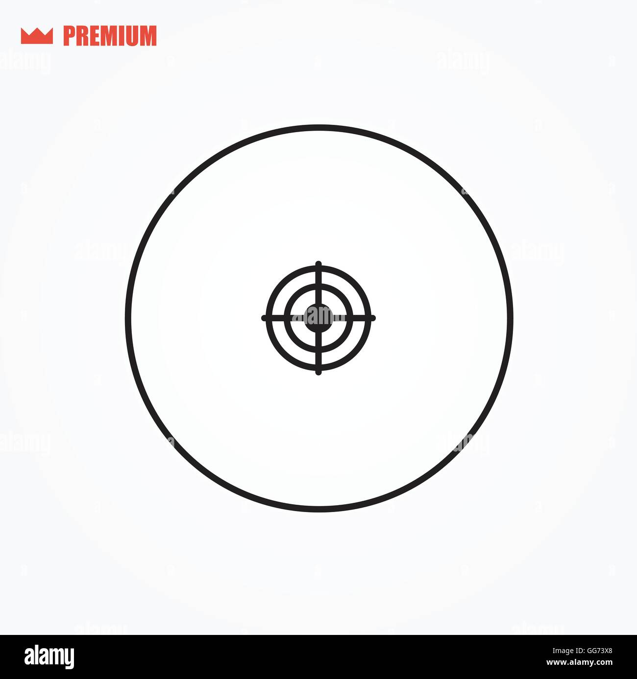 Target vector icon Stock Vector