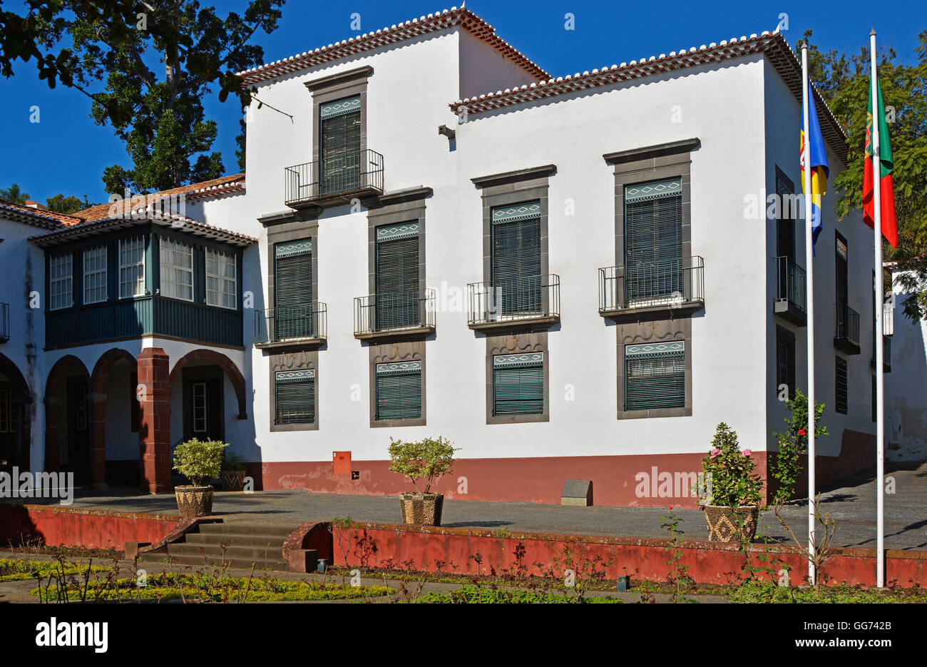 Old mansion house now museum Quinta Das Cruzes in Funchal, Madeira, Portugal Stock Photo