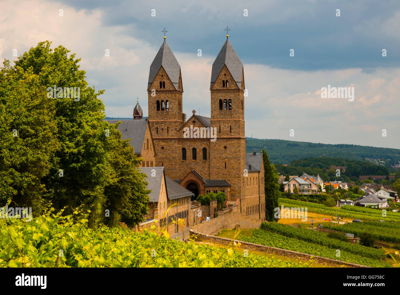 Abbey of St. Hildegard, Eibingen Stock Photo