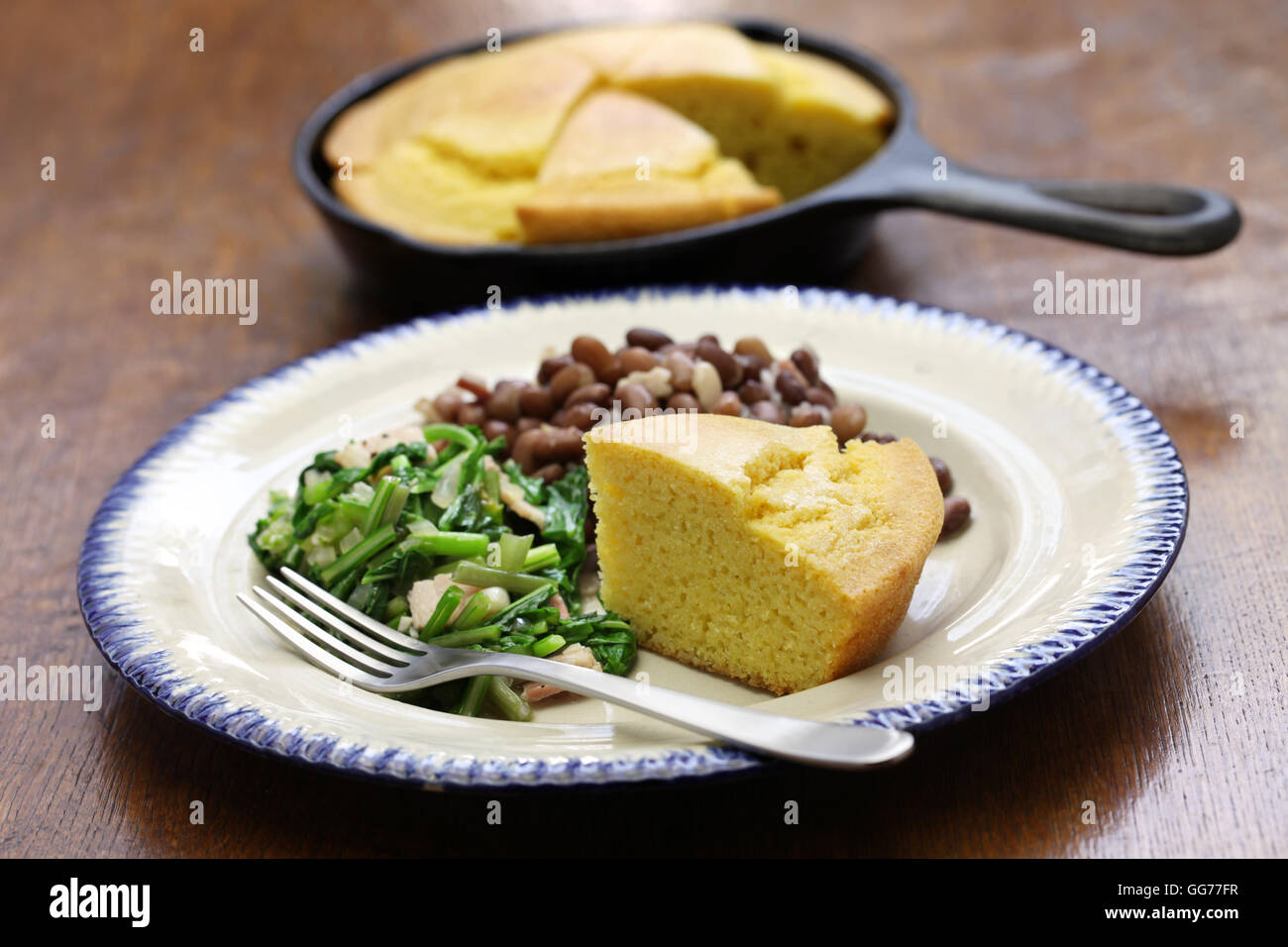 beans and greens with cornbread, cuisine of the Southern United States