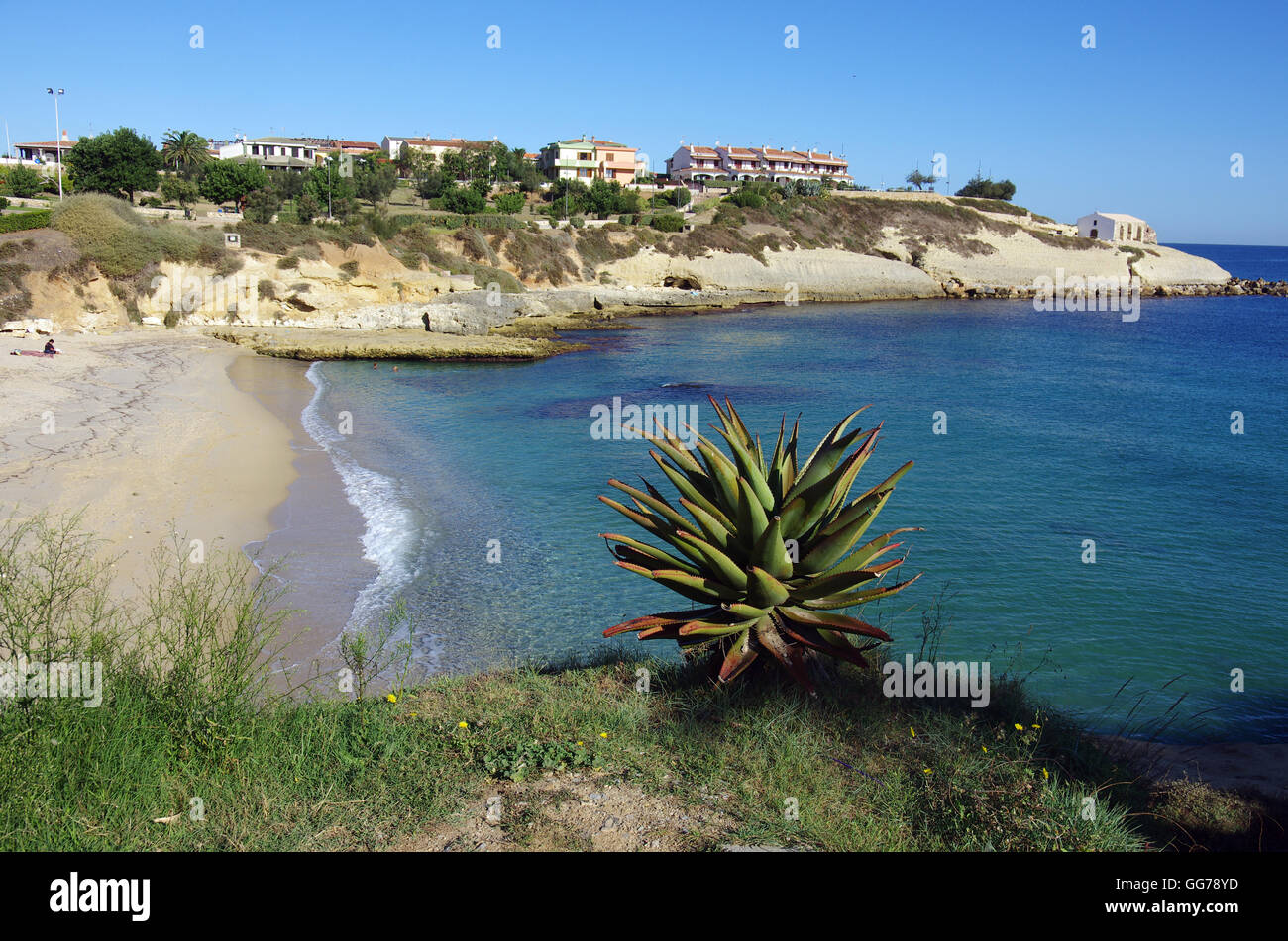 Porto Torres, Sardinia. The Balai beach Stock Photo - Alamy