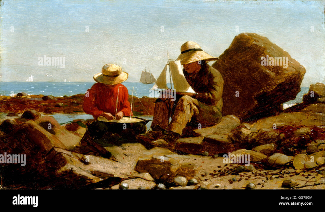The Boat Builders by Winslow Homer Stock Photo