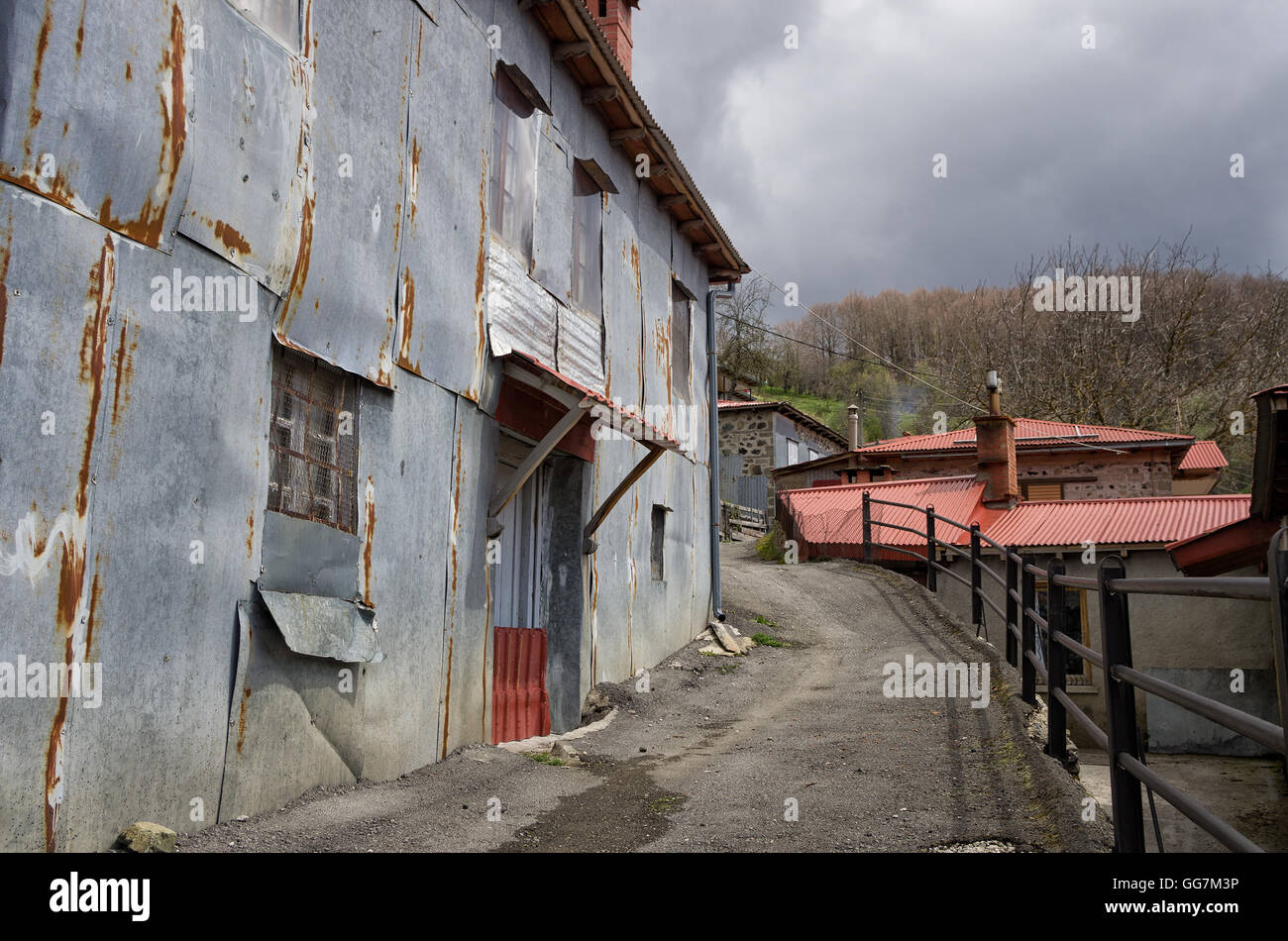 Traditional architecture in the beautiful Milia village, near Metsovo