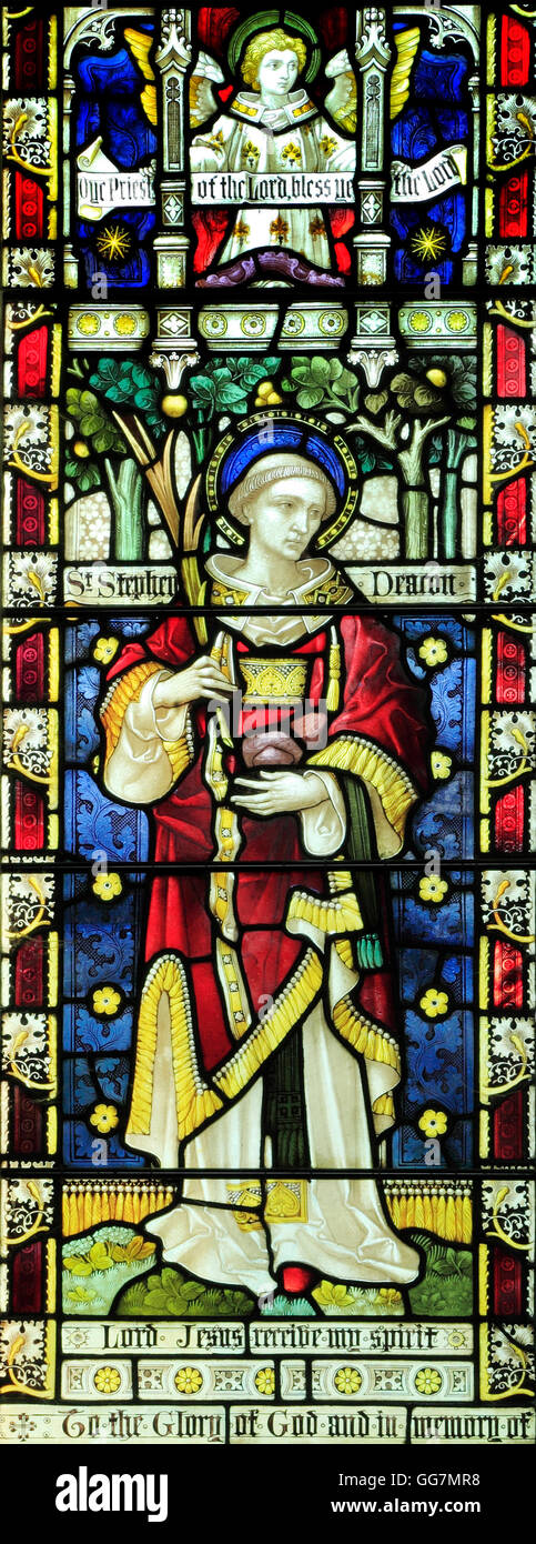 st stephen old hunstanton stained glass window by clayton and bell GG7MR8