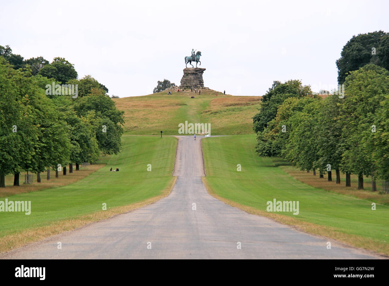 The Copper Horse equestrian statue of King III that looks down the Long Walk to Windsor