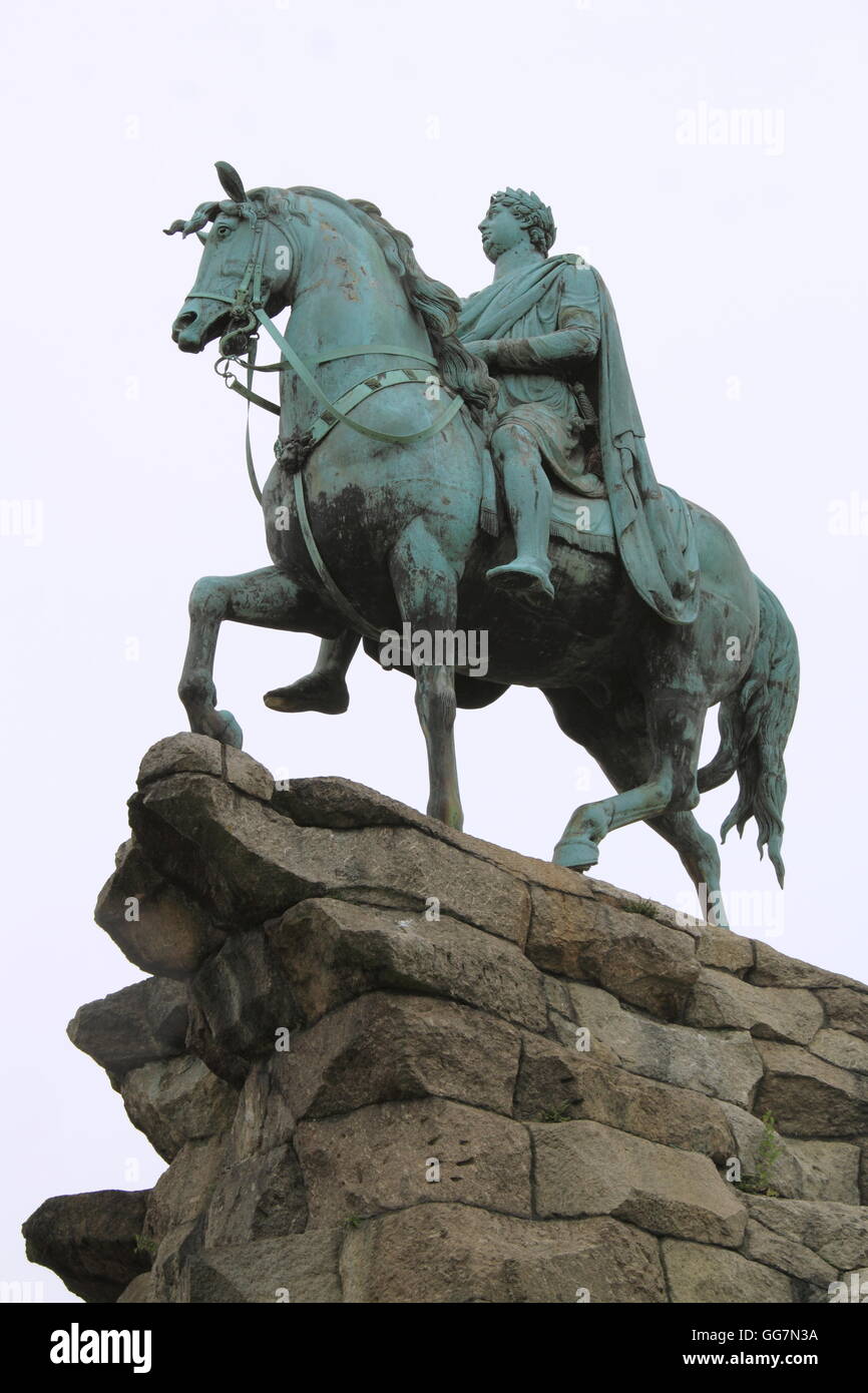The Copper Horse equestrian statue of King III that looks down the Long Walk to Windsor