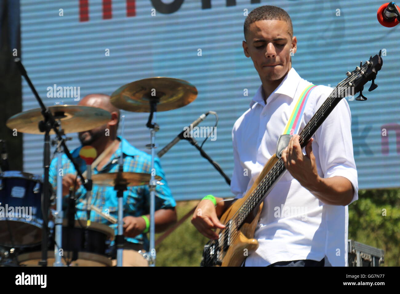 African man playing drums hi-res stock photography and images - Alamy