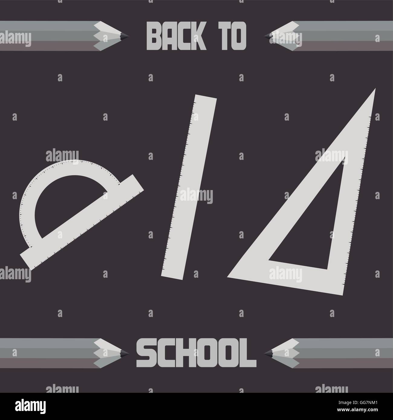 a grey background with text and a set of different rulers Stock Vector ...