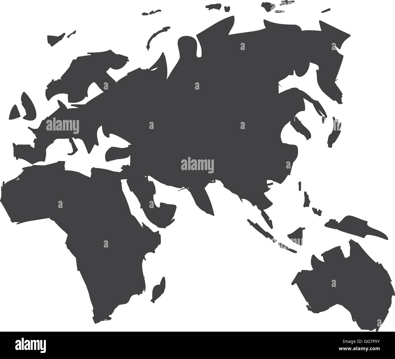 Planet map earth world sphere icon. Vector graphic Stock Vector Image ...