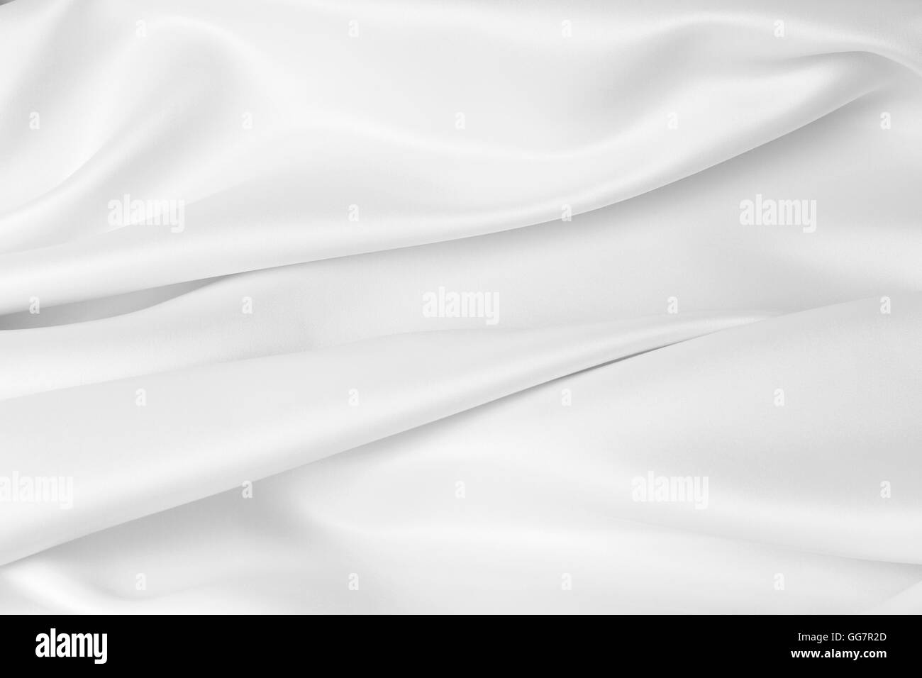Closeup of rippled white silk fabric Stock Photo Alamy