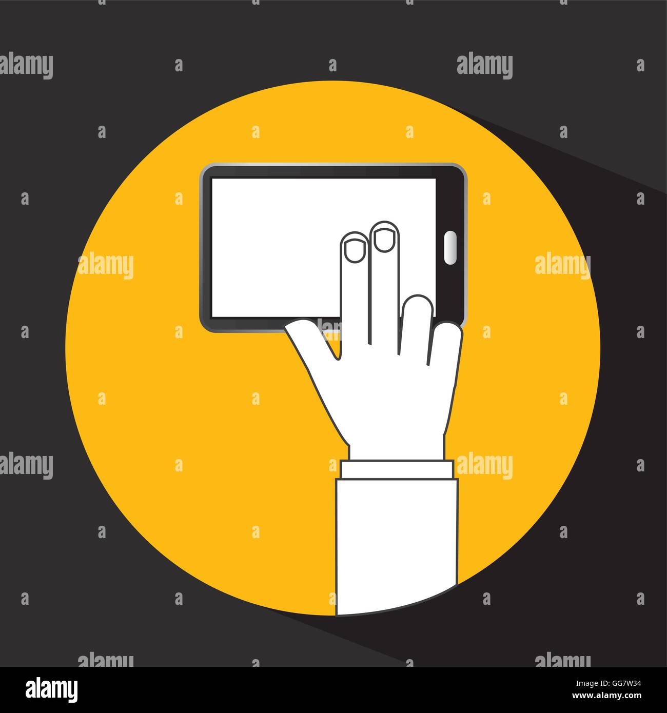 smartphone device icon Stock Vector Image & Art - Alamy