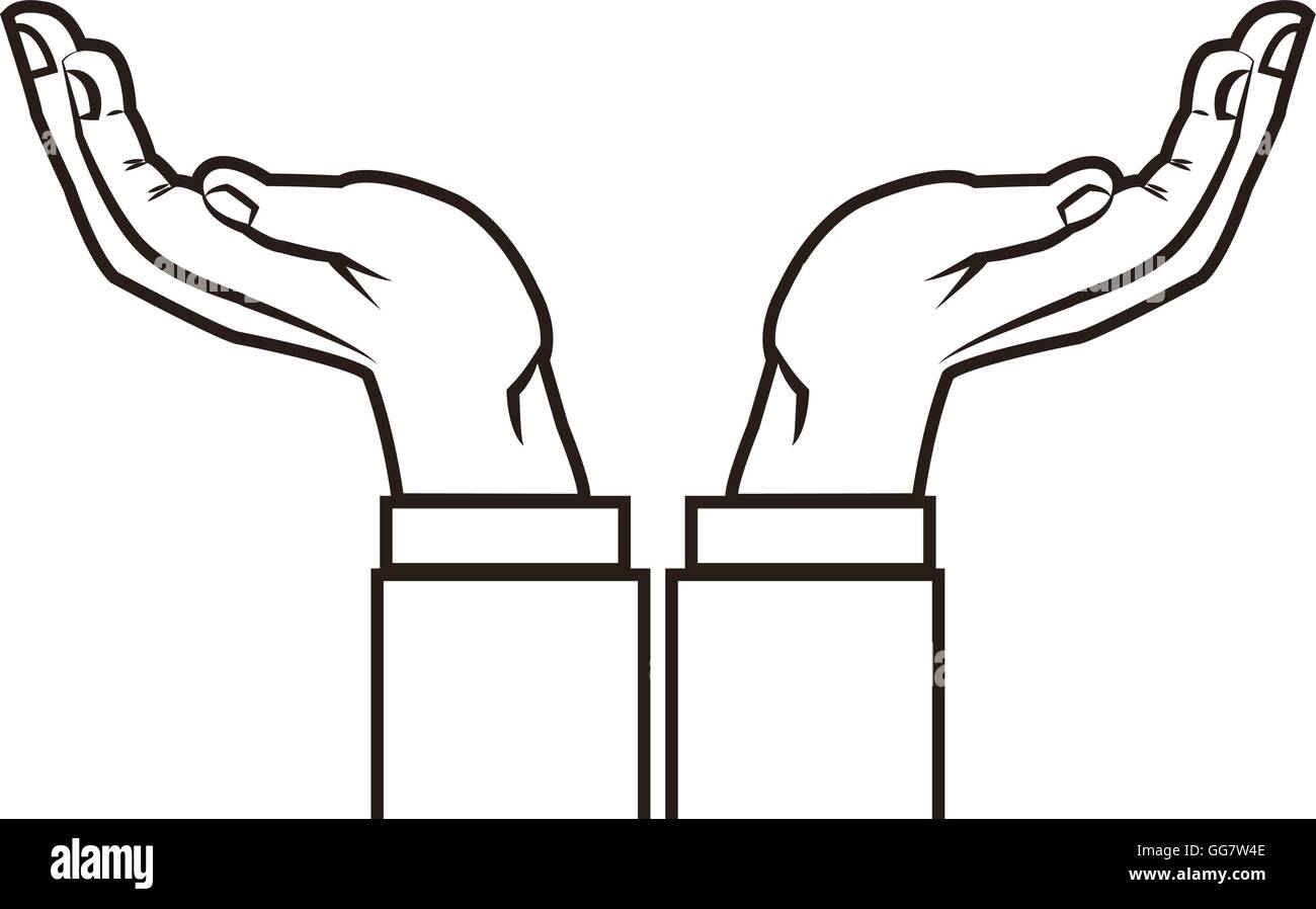 human hand icon Stock Vector Image & Art - Alamy