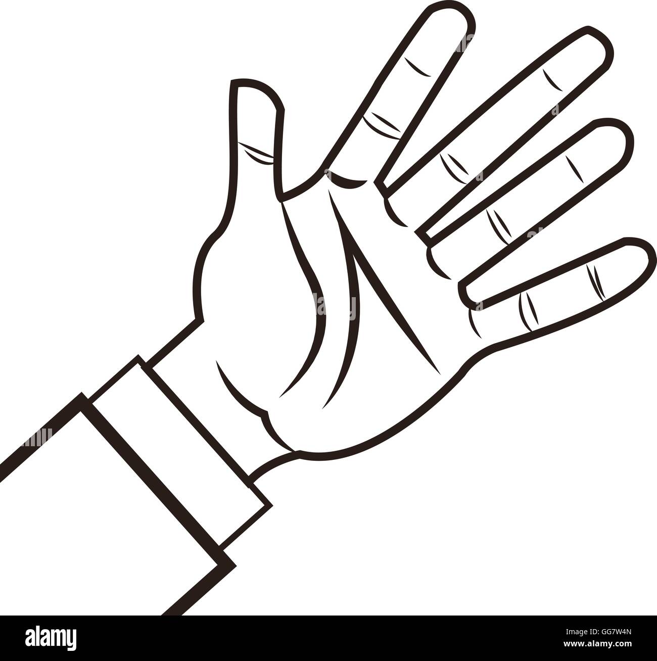 human hand icon Stock Vector Image & Art - Alamy