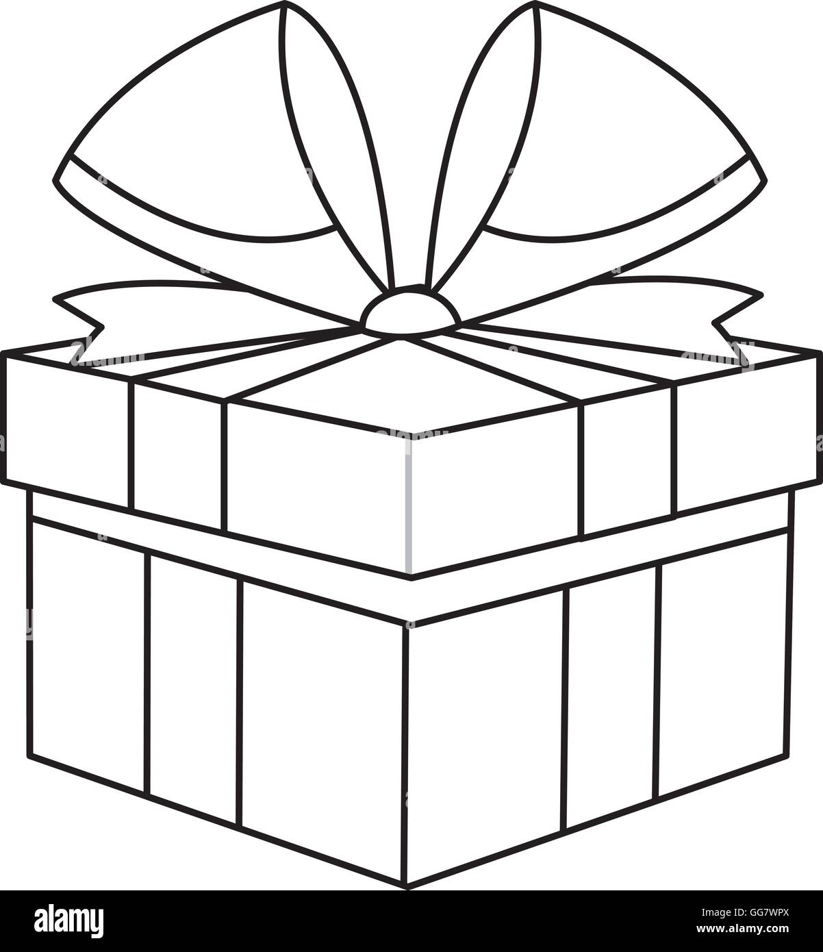 gift box with bow icon Stock Vector Image & Art - Alamy