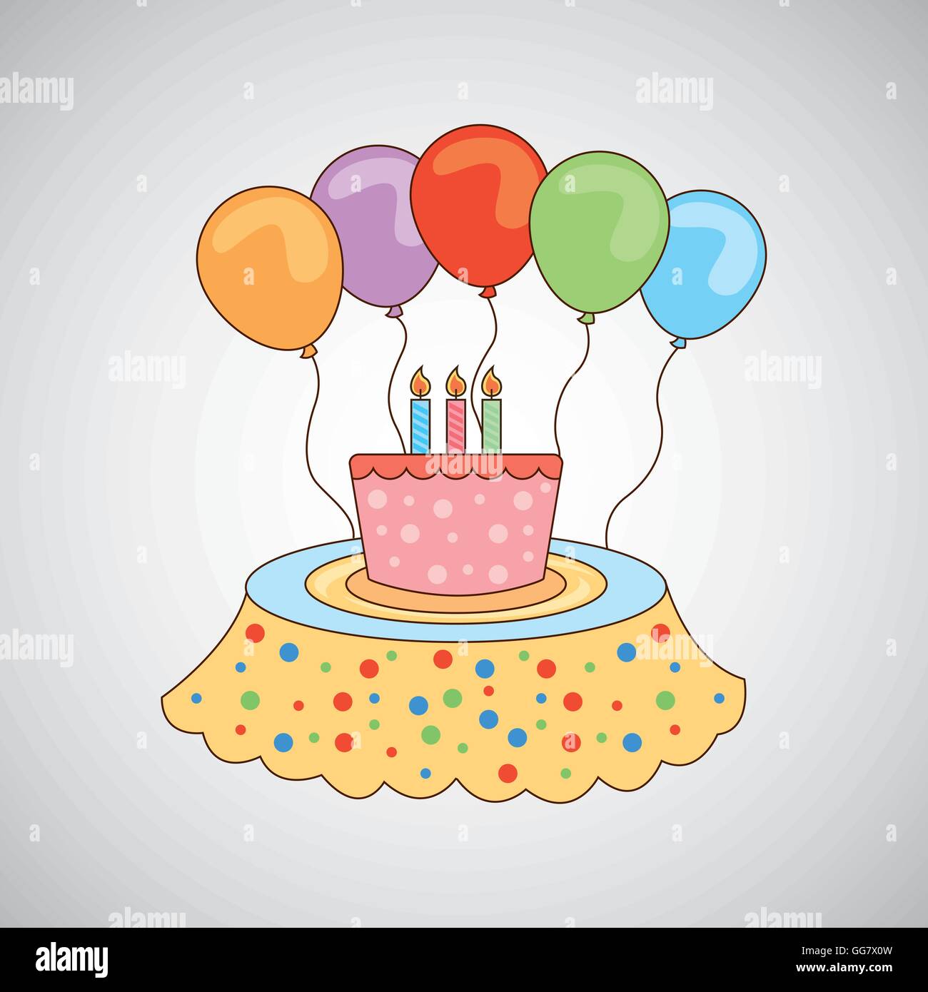 birthday cake icon Stock Vector Image & Art - Alamy