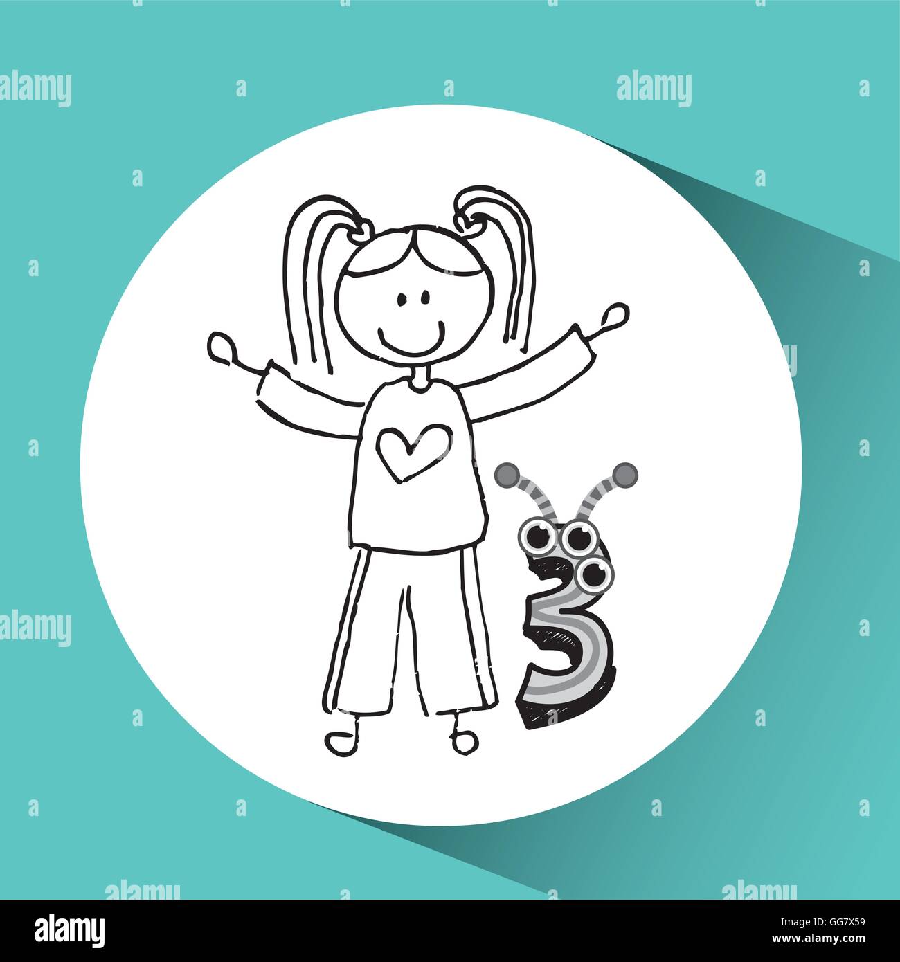 happy child icon Stock Vector Image & Art - Alamy