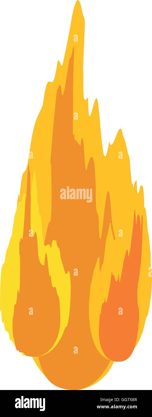 flame fire orange yellow icon. Vector graphic Stock Vector Image & Art ...