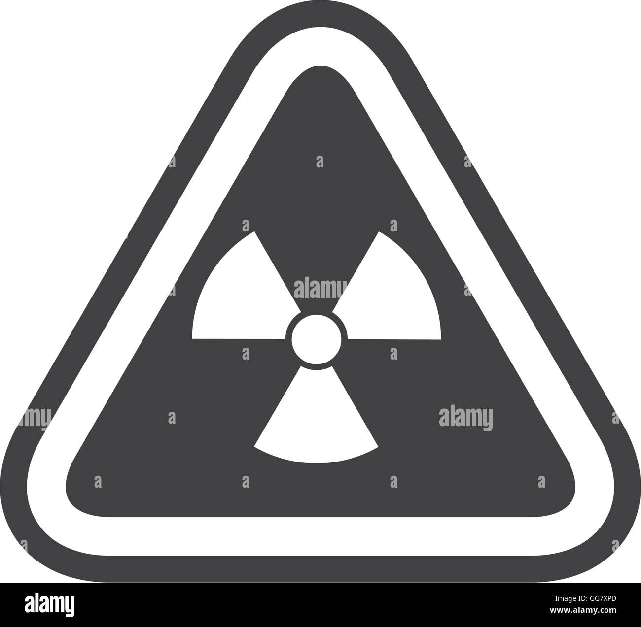 biohazard sign triangle warning icon. Vector graphic Stock Vector Image ...