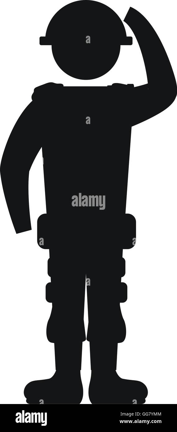 soldier armed forces military icon. Vector graphic Stock Vector Image ...