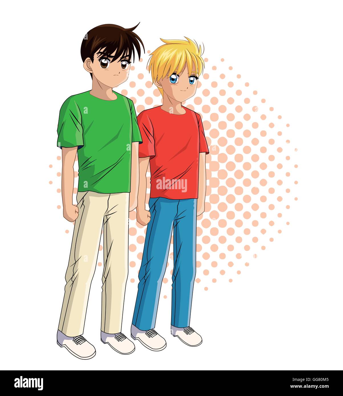 Boy Anime Male Manga Cartoon Comic Icon. Colorfull And Isolated  Illustration. Vector Graphic Royalty Free SVG, Cliparts, Vectors, and Stock  Illustration. Image 62292705.