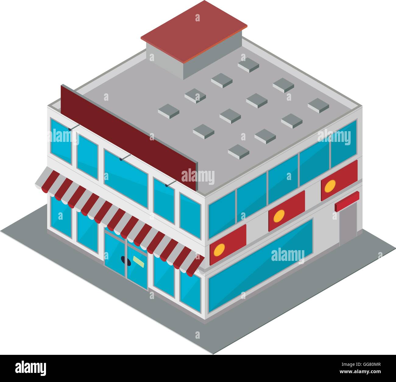 store market shop building icon. Vector graphic Stock Vector Image ...
