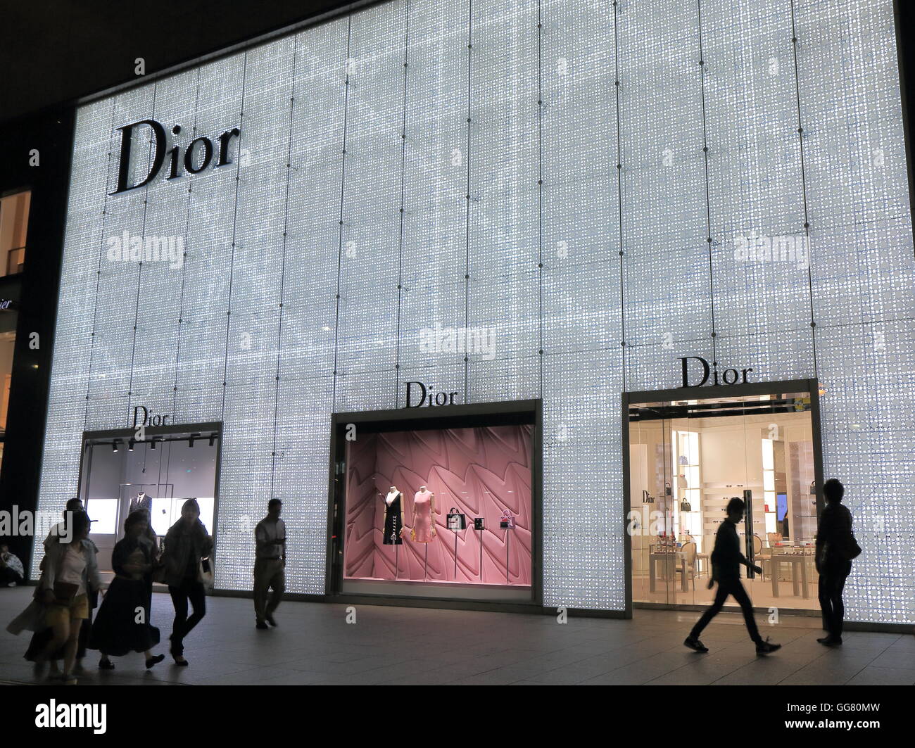 Dior shop in Nagoya Japan. French company which owns the high