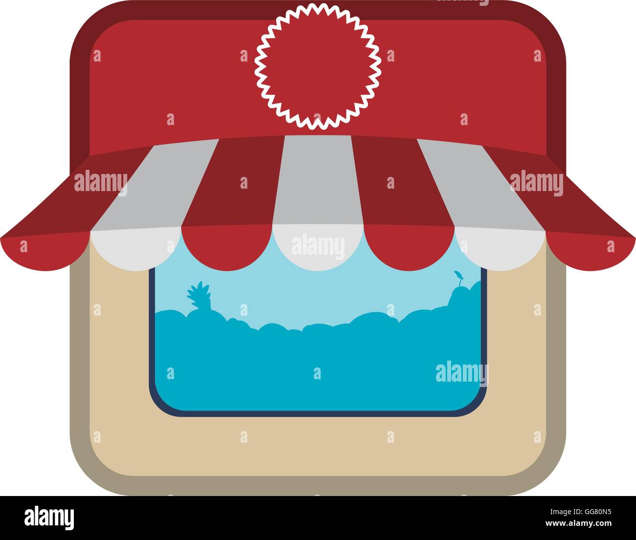 store frame market shop building icon. Vector graphic Stock Vector ...