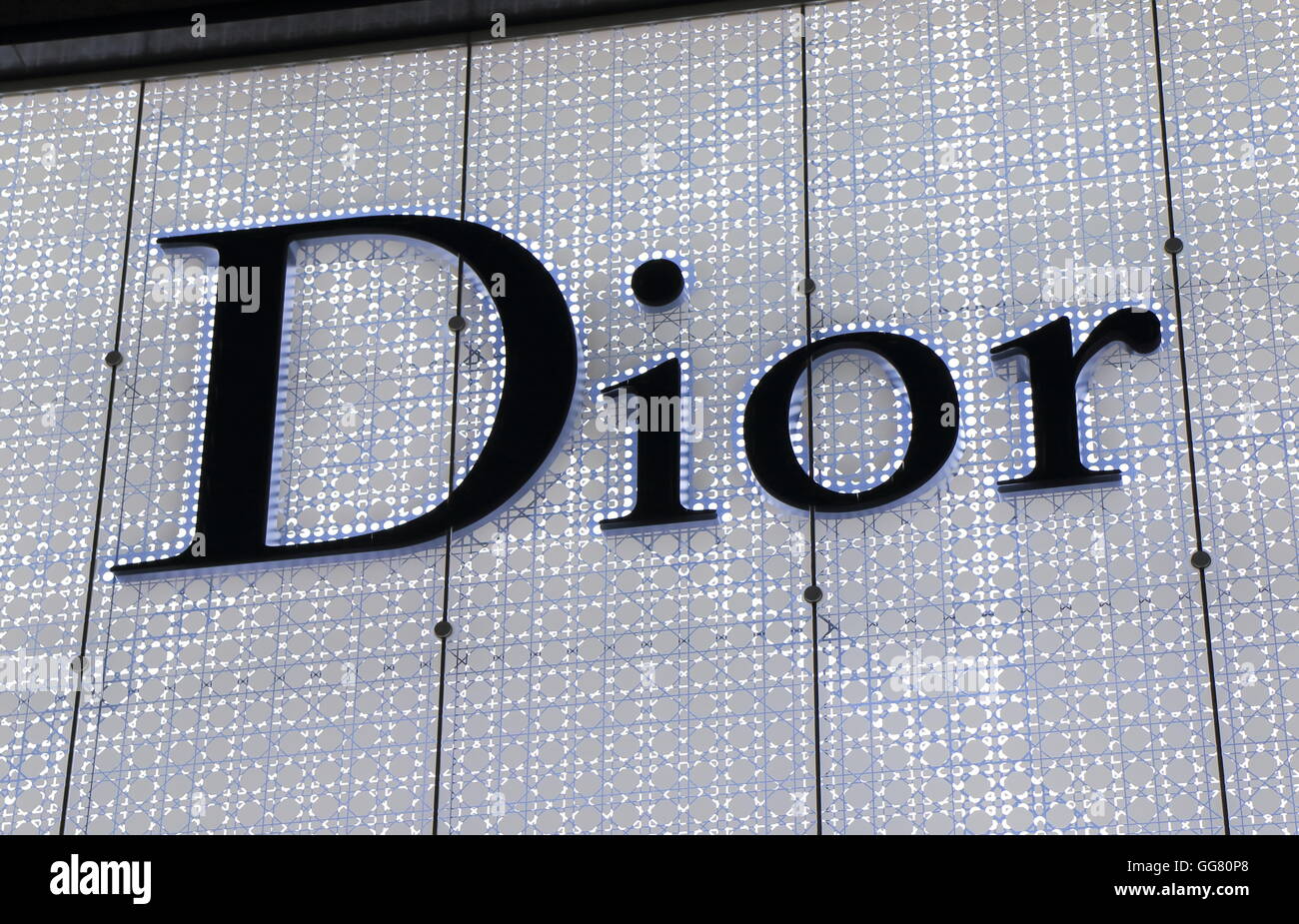 Dior company logo. Christian Dior is a French company which owns