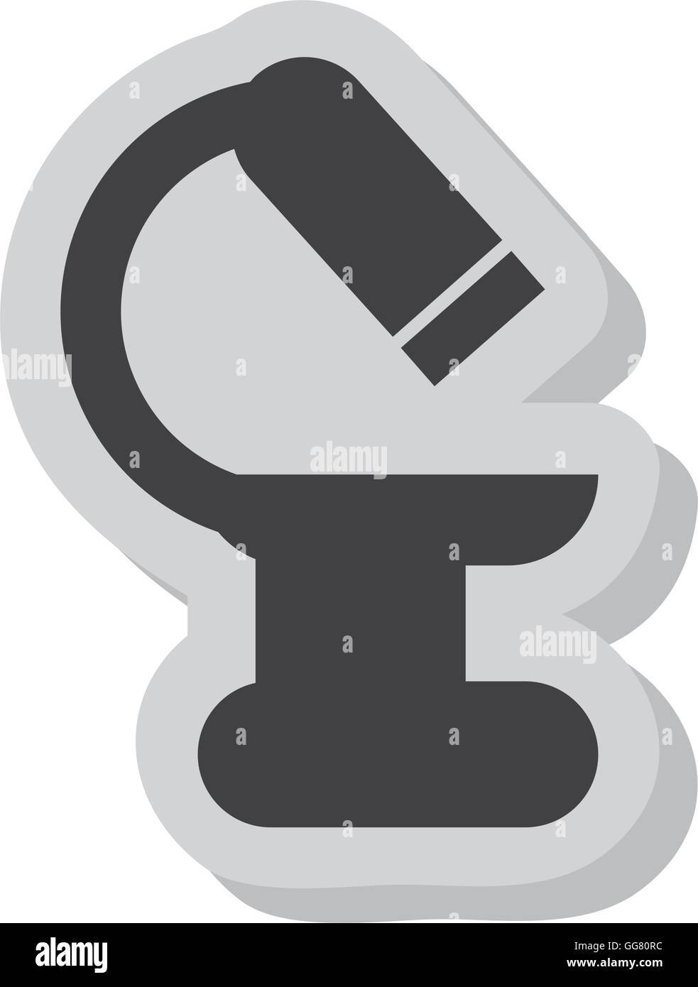 microscope laboratory isolated icon Stock Vector Image & Art - Alamy