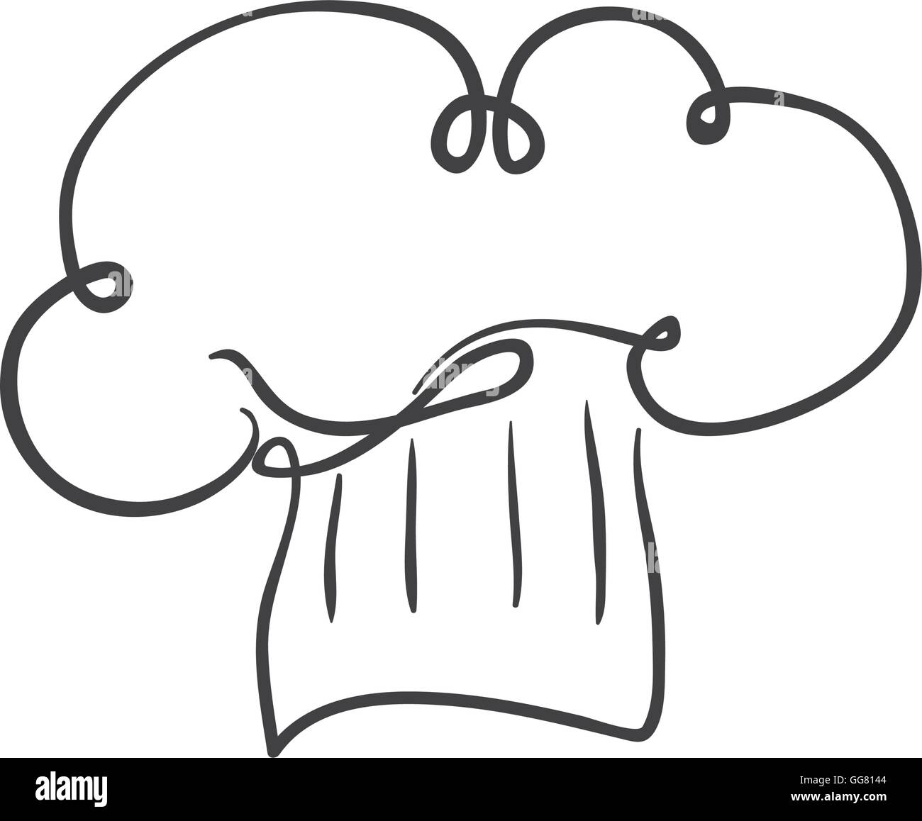 Chefs hat menu kitchen restaurant icon. Vector graphic Stock Vector ...