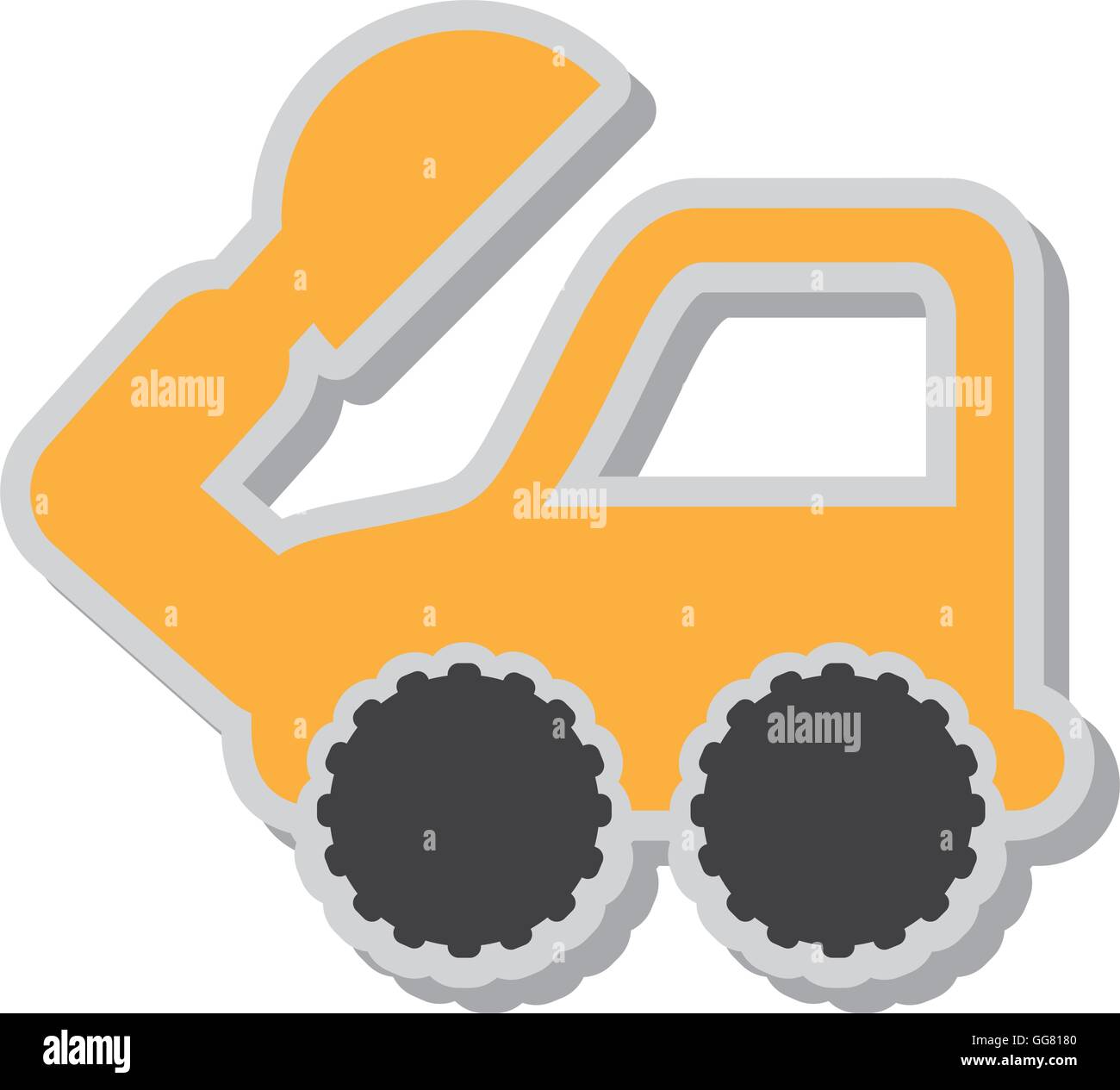 construction car toy kids icon Stock Vector Image & Art - Alamy