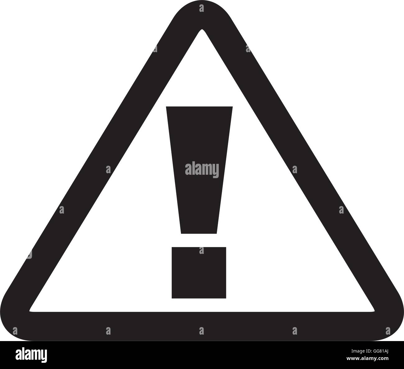 triangle sign alert icon Stock Vector Image & Art - Alamy