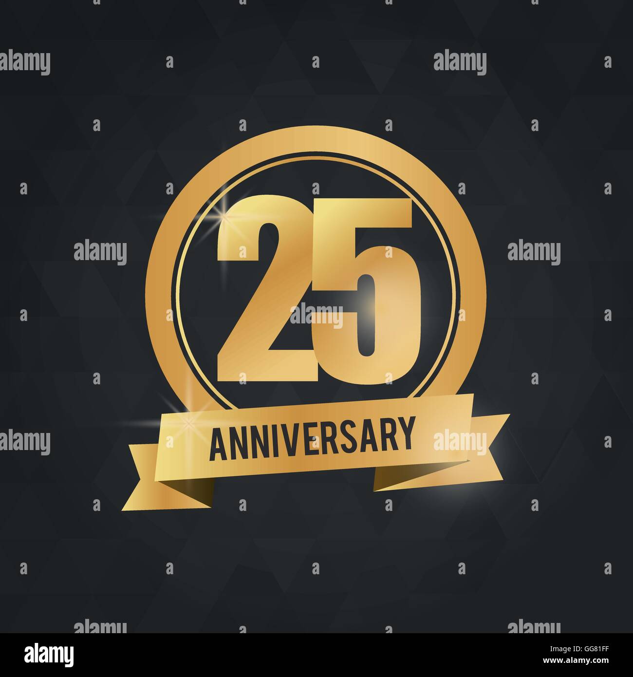 25 Year. Celebrating Anniversary. Vector graphic Stock Vector Image ...