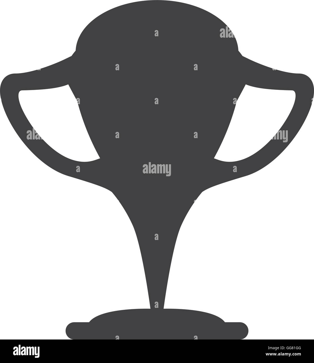 trophy cup winner competition icon. Vector graphic Stock Vector Image ...