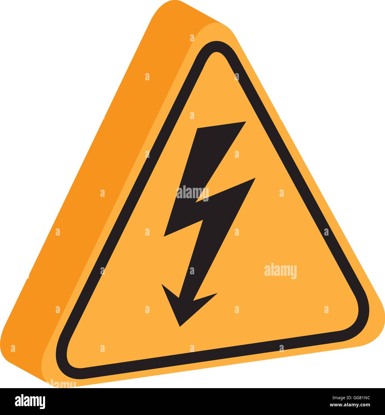triangle yellow information signal icon Stock Vector Image & Art - Alamy