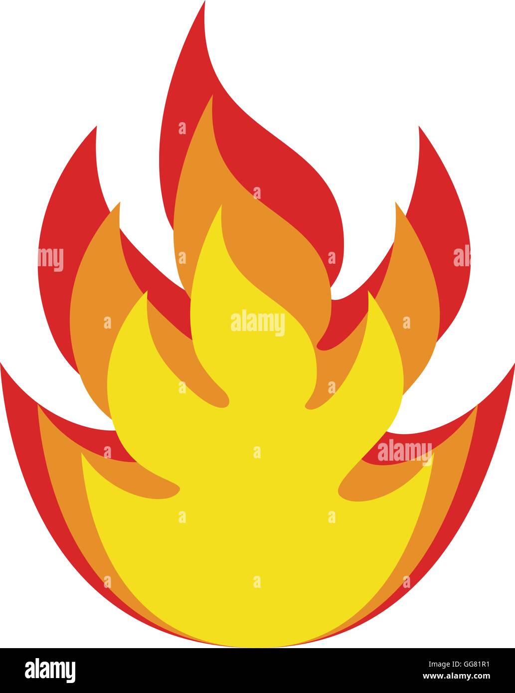 fire flame isolated icon Stock Vector Image & Art - Alamy
